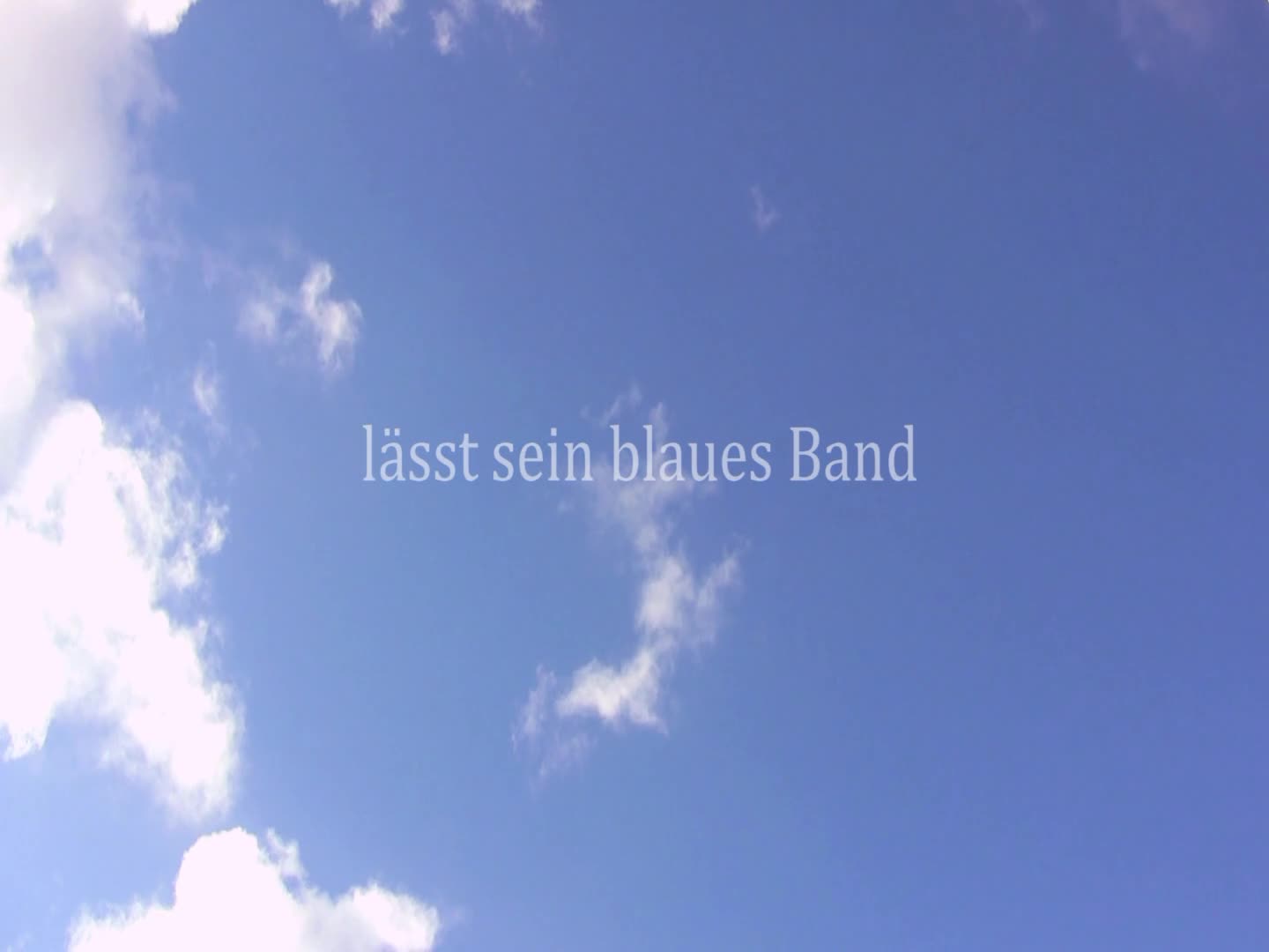 Frühling lässt sein blaues Band