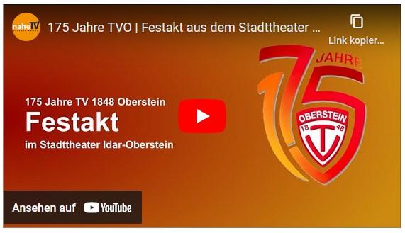naheTV überträgt Festakt zu 175 Jahre TV Oberstein