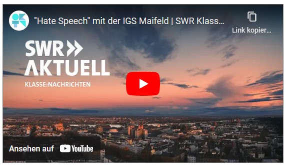 Hate Speech" mit der IGS Maifeld | SWR Klasse:Nachrichten