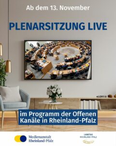Sharepic Landtagsübertragung