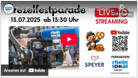 Brezelfestumzug / Parade 2025 LIVE aus Speyer